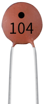 Capacitors from the electronics kit