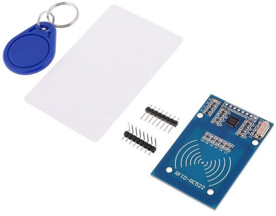 MFRC522 RFID reader module with card and tag