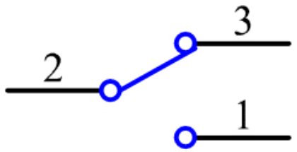 Slide switch circuit symbol