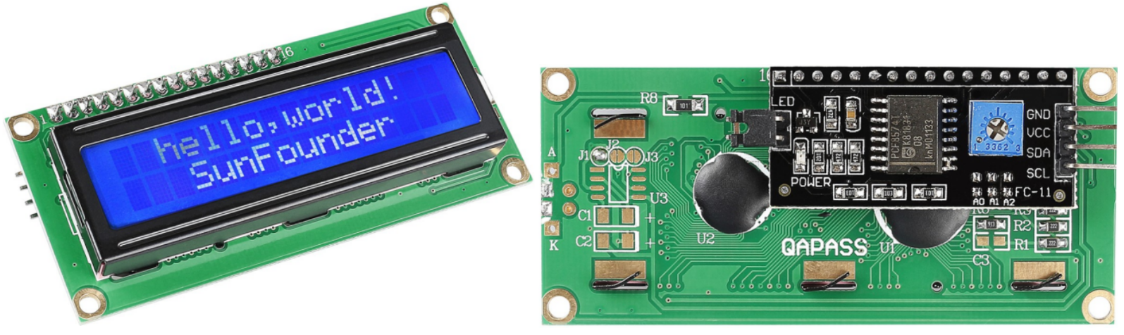 I2C LCD1602 character display module