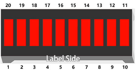 LED bar graph pin reference